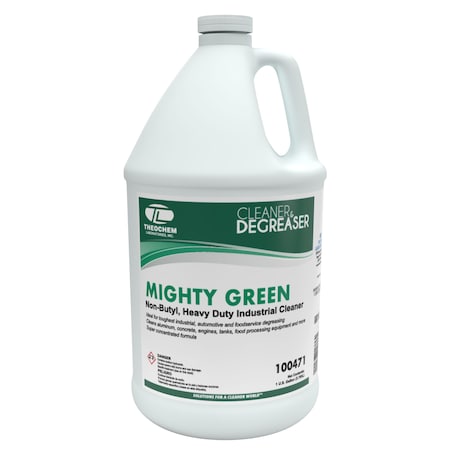 Theochem Non-Butyl Cleaner Degreaser Concentrate, 1 gal Bottle, Liquid, Green, 4 PK 100471-99990-7G